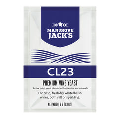 Yeast Sachet - Mangrove Jack's Premium CL23 Wine Yeast 8g - For Dry White / Blush Wines Still & Sparkling