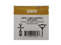 Yeast Sachet 5g - Gervin GV10 Light Sparkling Wine Yeast - For Superior Sparkling & Rose Wines
