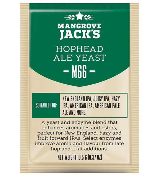 Yeast Sachet - Mangrove Jack's Craft Series Hophead Ale M66 Yeast 10.5g