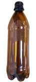 Bigger Jugs Amber PET Bottles 500ml with Tamper Evident Caps - Carton of 24