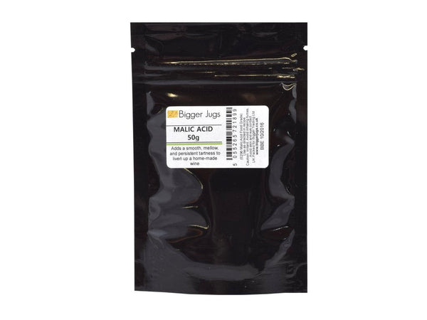 Malic Acid 50g Supplied in Heavy Duty Resealable Pouch