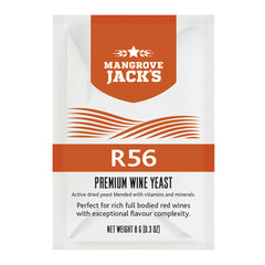 Yeast Sachet - Mangrove Jack's Premium R56 Wine Yeast 8g - For Full Bodied Red Wines