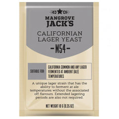Yeast Sachet - Mangrove Jack's Craft Series Californian Lager M54 Yeast 10g
