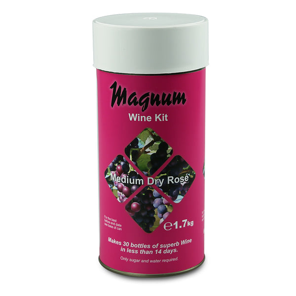 Magnum Medium Dry Rose 30 Bottle Wine Kit - SPECIAL OFFER AS TIN DENTED