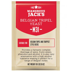 Yeast Sachet - Mangrove Jack's Craft Series Belgian Tripel M31 Yeast 10g