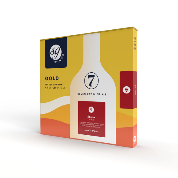 SG Wines (formerly Solomon Grundy) Gold 6 Bottle 7 Day Wine Kit - Shiraz Style