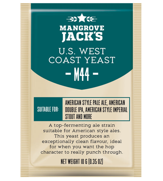 Yeast Sachet - Mangrove Jack's Craft Series US West Coast M44 Yeast 10g