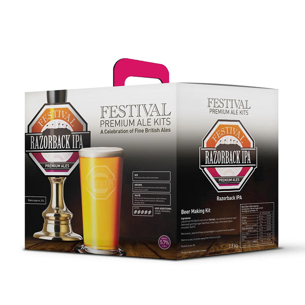 Festival Premium Ale Kits - Razorback IPA 3.8Kg Beer Kit