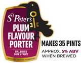 St Peters Brewery Plum Flavour Porter 3Kg Beer Kit Makes 35 Pints