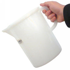 Jug Plastic 10 Pint (5 Litre) - Large Strong Heavy Duty Food Grade Jug