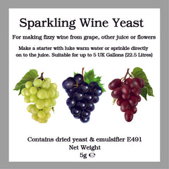 Bigger Jugs Sparkling Wine Yeast Sachet 5g - Also For Restarting Stuck Fermentations