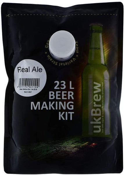 ukBrew Real Ale 1.6Kg Beer Kit Makes 40 Pints (23 Litres)