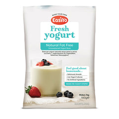 EasiYo Fat Free Natural Yoghurt Sachet 140g