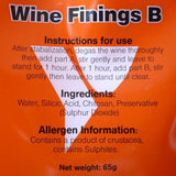 Wine & Beer Finings - Youngs 2 Part Wine & Beer FiningsTreats 23 Litres (5 Gallons)