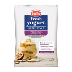 EasiYo Greek Style Passionfruit Flavoured Yogurt Sachet 230g