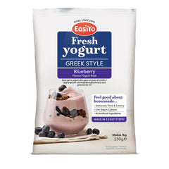EasiYo Greek Style Blueberry Flavoured Yogurt Sachet 230g