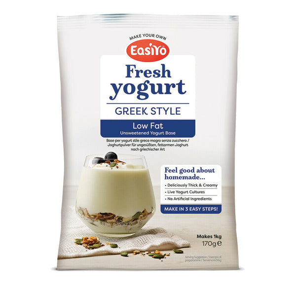 EasiYo Greek Style Low Fat Yogurt Sachet 170g
