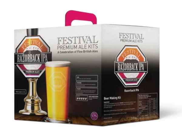 Festival Premium Ale Kits - Razorback IPA 3.8Kg Beer Kit