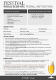 Festival World Beer Kits - German Weiss Beer 3.5Kg Beer Kit