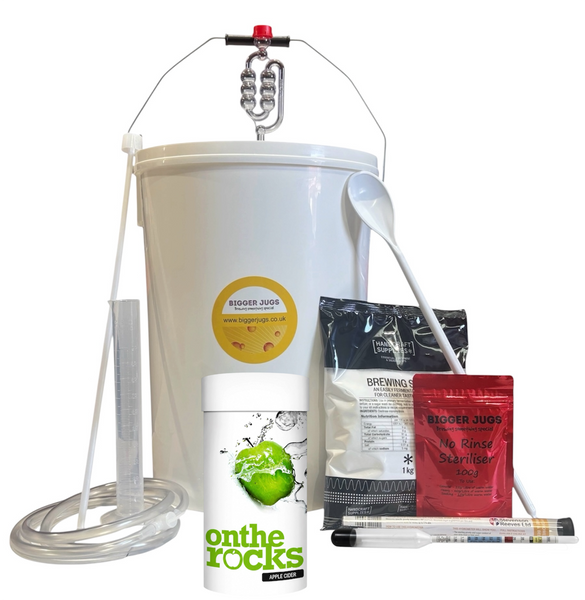 On The Rocks Apple Flavour Cider Kit Makes 40 Pints (23 Litres)