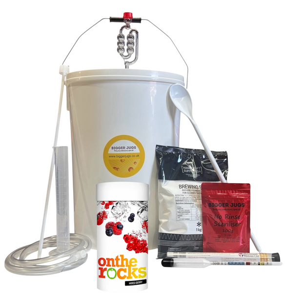 On The Rocks Mixed Berry Flavour Cider Kit Makes 40 Pints (23 Litres)