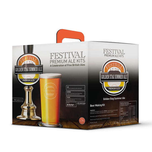 Festival Premium Ale Kits - Golden Stag Summer Ale 3Kg Beer Kit