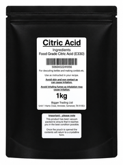 Citric Acid 1Kg - Supplied in Resealable Pouch - For Making Elderflower Champagne, Cordials, Jams, Sherbert, Sweets & Descaling Limescale / Rust Removal