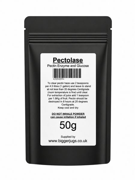 Pectolase 50g Supplied in Heavy Duty Resealable Pouch