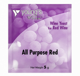 Yeast Sachet - Youngs All Purpose Red Wine Yeast 5g