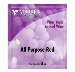 Yeast Sachet - Youngs All Purpose Red Wine Yeast 5g