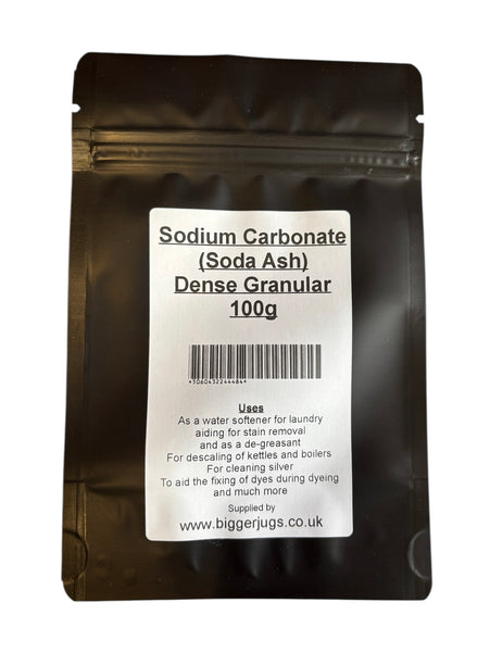 Sodium Carbonate Granular Soda Ash 100g Supplied in Heavy Duty Resealable Pouch