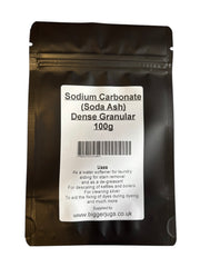Sodium Carbonate Granular Soda Ash 100g Supplied in Heavy Duty Resealable Pouch