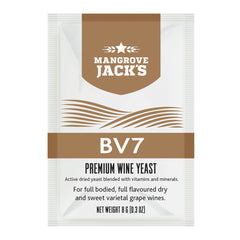 Mangrove Jack's Premium BV7 Wine Yeast 8g Sachet - For Full Bodied Dry & Sweet Grape Wines - SPECIAL OFFER AS BEST BEFORE IS 31/10/2026