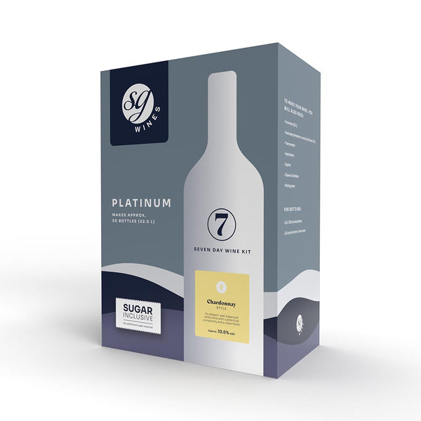 SG Wines (Formerly Solomon Grundy) Platinum 30 Bottle 7 Day Wine Kit - Chardonnay