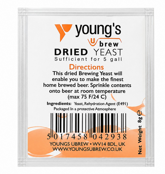 Yeast Sachet - Youngs Beer Yeast 5g