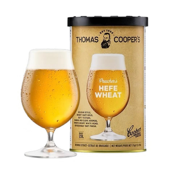 Coopers Preacher's Hefe Wheat Beer 1.7 Kg 40 Pint Beer Kit - SPECIAL OFFER AS BEST BEFORE IS 27/09/2026