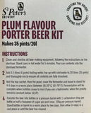 St Peters Brewery Plum Flavour Porter 3Kg Beer Kit Makes 35 Pints