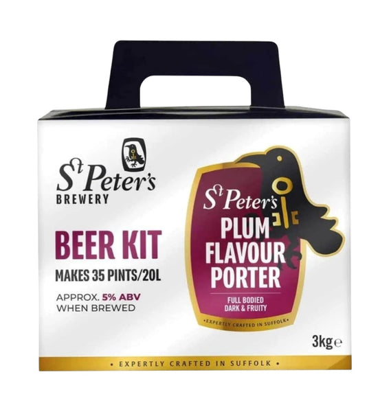 St Peters Brewery Plum Flavour Porter 3Kg Beer Kit Makes 35 Pints