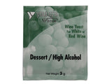 Yeast Sachet - Youngs Dessert / High Alcohol Wine Yeast 5g