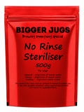Sodium Percarbonate No Rinse Cleanser / Steriliser 500g Supplied in Heavy Duty Resealable Pouch