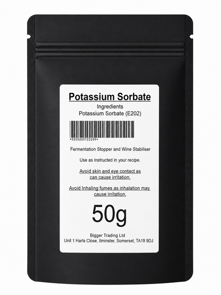 Fermentation Stopper (Potassium Sorbate) 50g - Supplied in Resealable Pouch