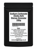 Sodium Carbonate Granular Soda Ash 100g Supplied in Heavy Duty Resealable Pouch