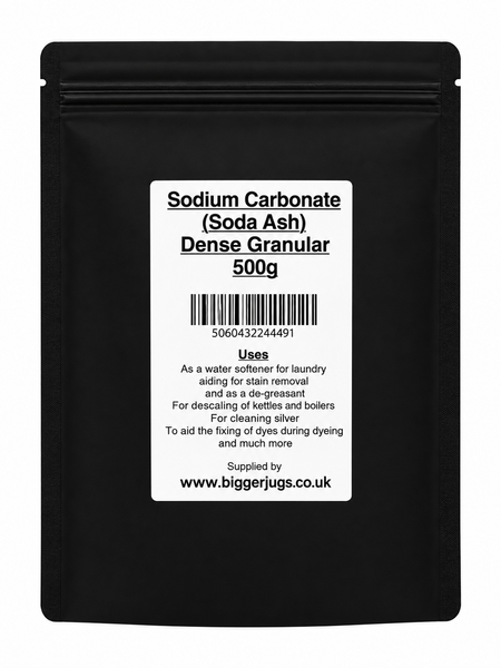 Sodium Carbonate Granular Soda Ash 500g Supplied in Heavy Duty Resealable Pouch