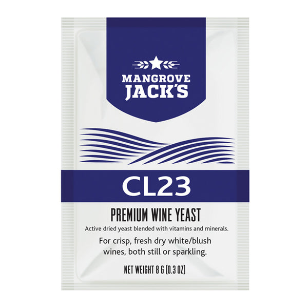 Yeast Sachet - Mangrove Jack's Premium CL23 Wine Yeast 8g - For Dry White / Blush Wines Still & Sparkling