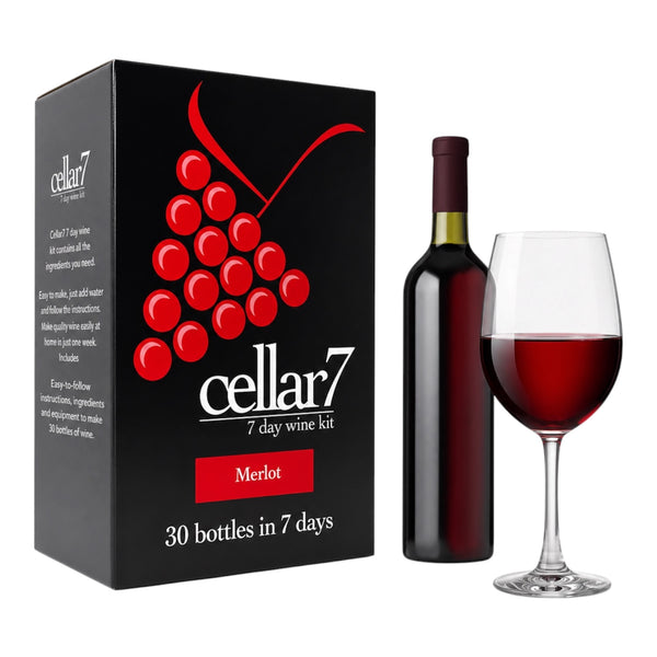 Cellar 7 by Youngs 30 Bottle 7 Day Wine Kit - Merlot