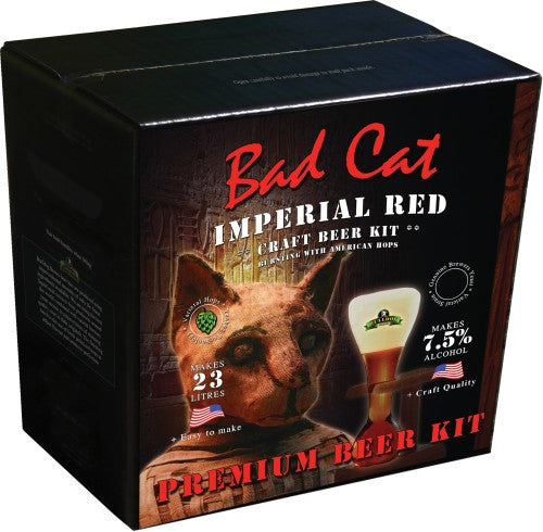 Bulldog Brews Bad Cat Imperial Red 4.7Kg Beer Kit - SPECIAL OFFER AS BEST BEFORE IS 31/01/2024