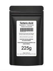 Tartaric Acid 225g Supplied in Heavy Duty Resealable Pouch
