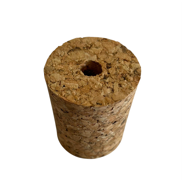 Large Cork Bung with hole to fit Airlock For Our Ovaled Neck Glass Demijohns