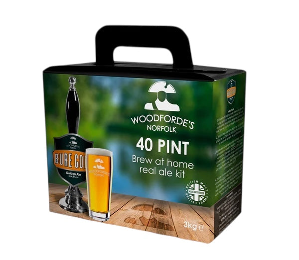 Woodfordes Bure Gold 3Kg Golden Ale Beer Kit 40 Pint 23 Litre
