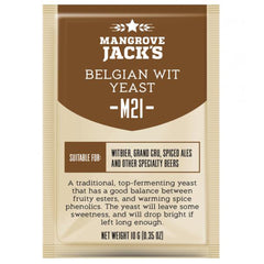 Yeast Sachet - Mangrove Jack's Craft Series Belgian Wit M21 Yeast 10g